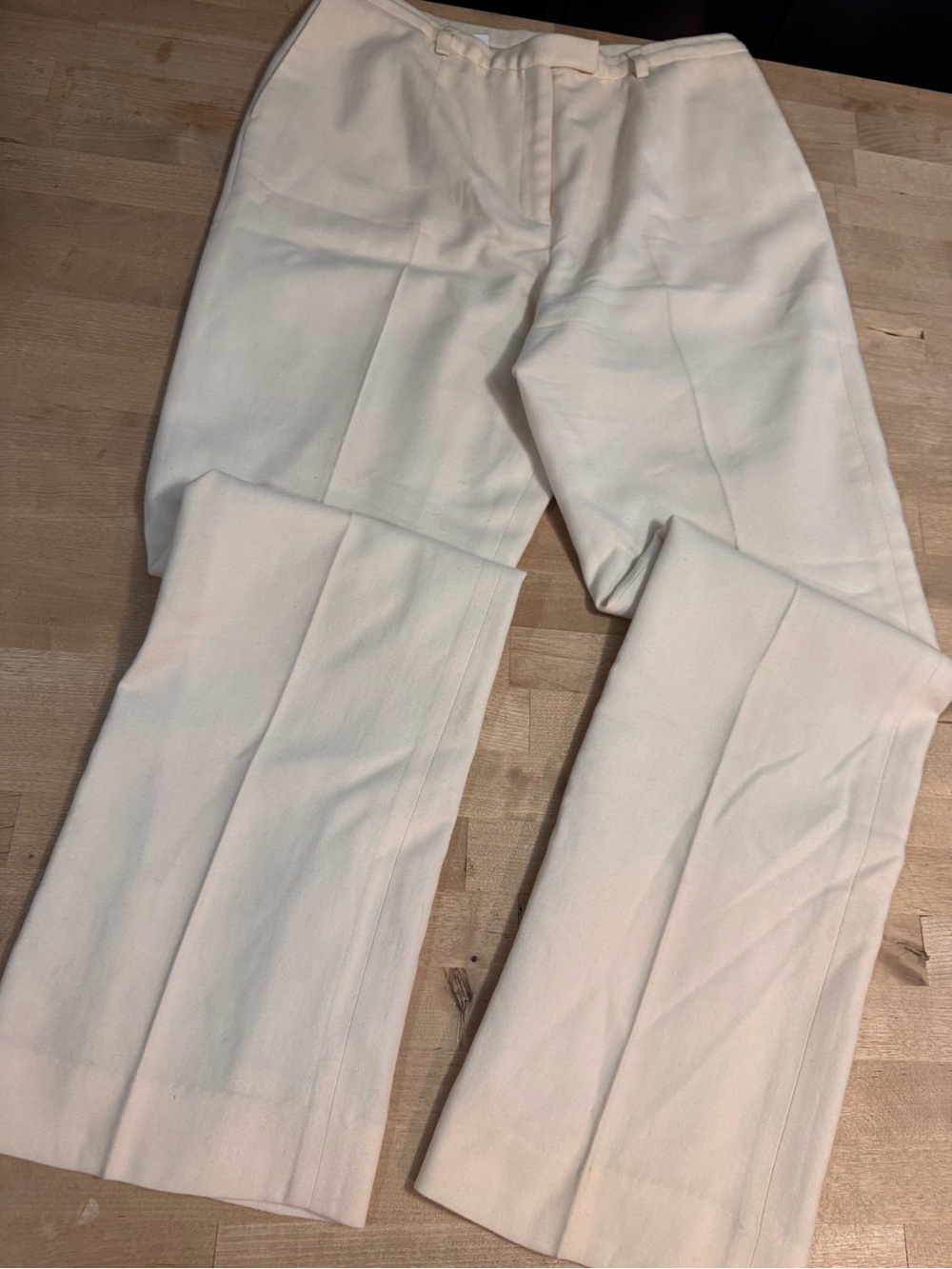 Pendleton women’s wool Cream Straight-Leg Trousers